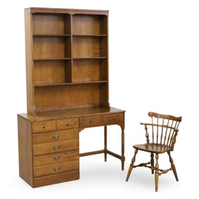 ETHAN ALLEN DESK AND CHAIR