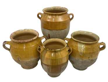 SET OF 4 JUANE EARTHENWARE VESSELS