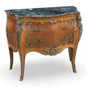 LOUIS XV STYLE BRZ MTD M/T COMMODE