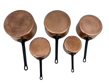 5PC SET OF FRENCH CULINARY PANS