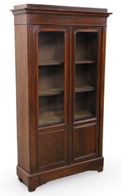 LOUIS PHILIPPE WALNUT BOOKCASE