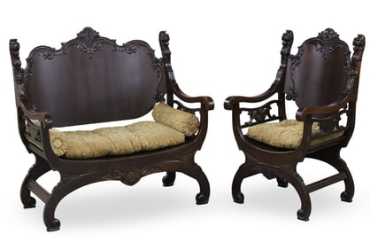 RENAISSANCE STYLE SALON SUITE, ATTR. R.J. HORNER