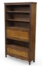 FRENCH WALNUT INLAID BIBIOTHEQUE