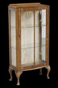 QUEEN ANNE STYLE BOUDOIR VITRINE