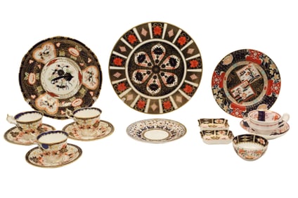 15 PCS OF ENGLISH PORCELAIN INCL. SPODE, DERBY