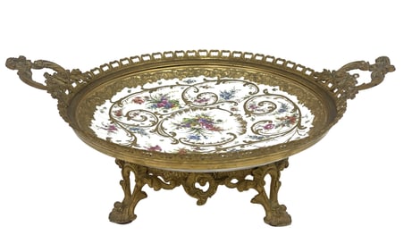 LOUIS XV STYLE DOUBLE HANDLED COUPE