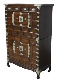 ASIAN CAMPHOR WOOD DOUBLE CABINET