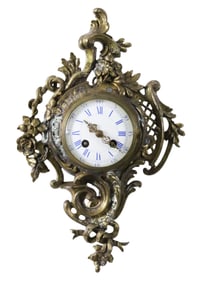 FRENCH BRONZE CARTEL CLOCK
