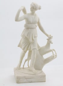 ALABASTER SCULPTURE OF DIANA OF VERSAILLES