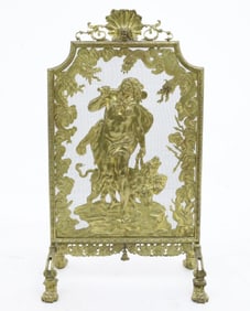 GILT BRONZE FIRESCREEN, AFTER HENRY DASSON