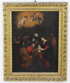 ITALIAN SCHOOL O/B NATIVITY PTG, 17TH C.