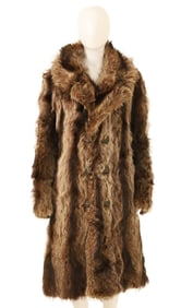FULL LENGTH BROWN FOX COAT