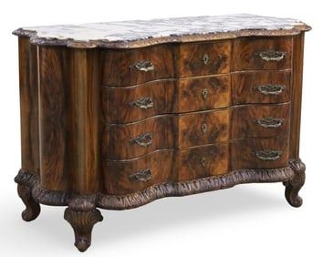 ITALIAN BURL SERPENTINE M/T CHEST