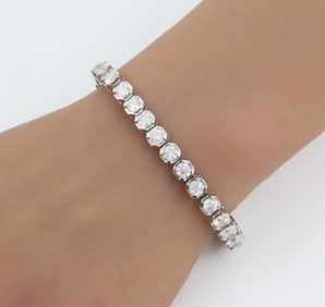 9.48CT DIAMOND AND 14K GOLD BRACELET