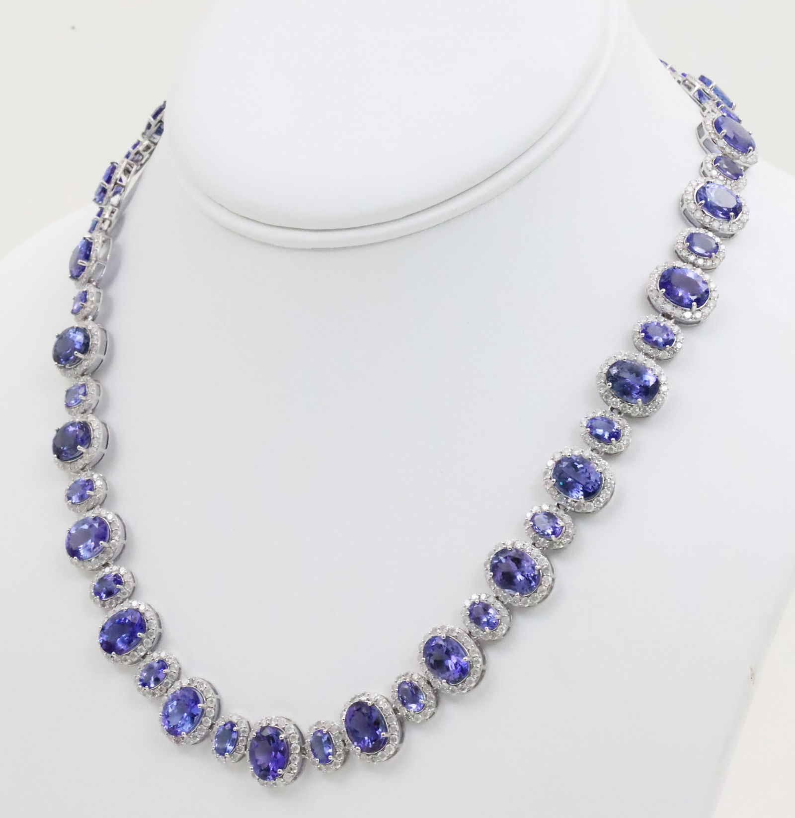 59CT TANZANITE DIAMOND AND 14K GOLD NECKLACE (1 of 8)