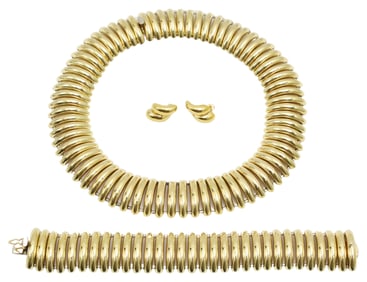 CUSTOM ITALIAN 14K GOLD MATCHING ENSEMBLE