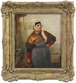 JOHN P. BURR (SCOTTISH, 1831-1893) THE MILKMAID