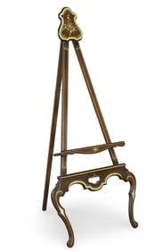 DECORATIVE GILT AND M.O.P. INLAY EASEL