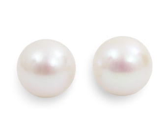 PR NATURAL 15MM PEARL EARRINGS