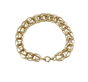 14K YG 7.25" BYZANTINE GOLD BRACELET