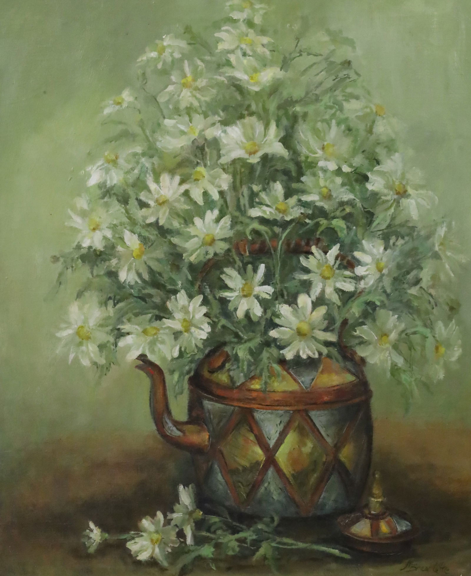 SIGNED IMPRESSIONIST STILL LIFE PAINTING (1 of 5)