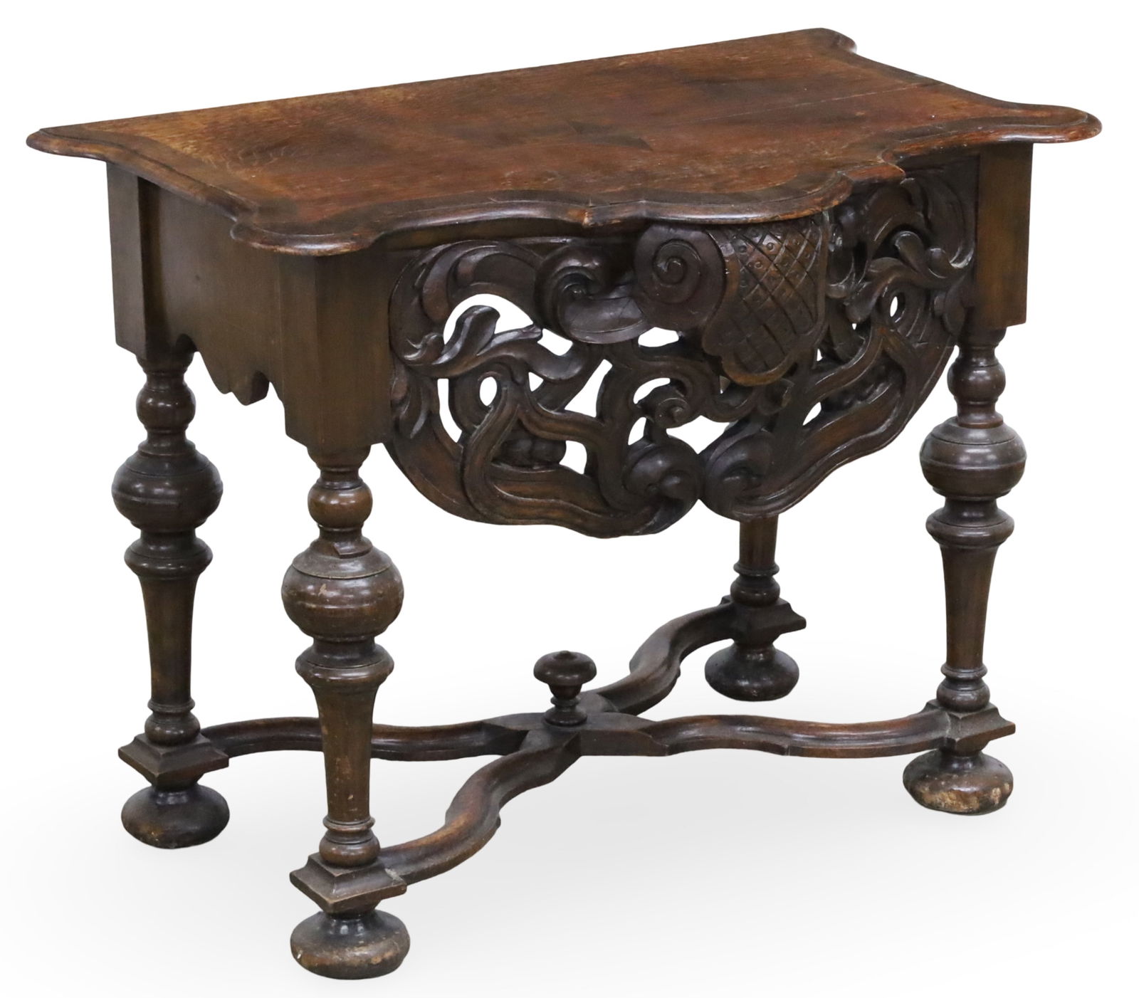 DUTCH OAK SIDE TABLE, 19TH C. (1 of 6)