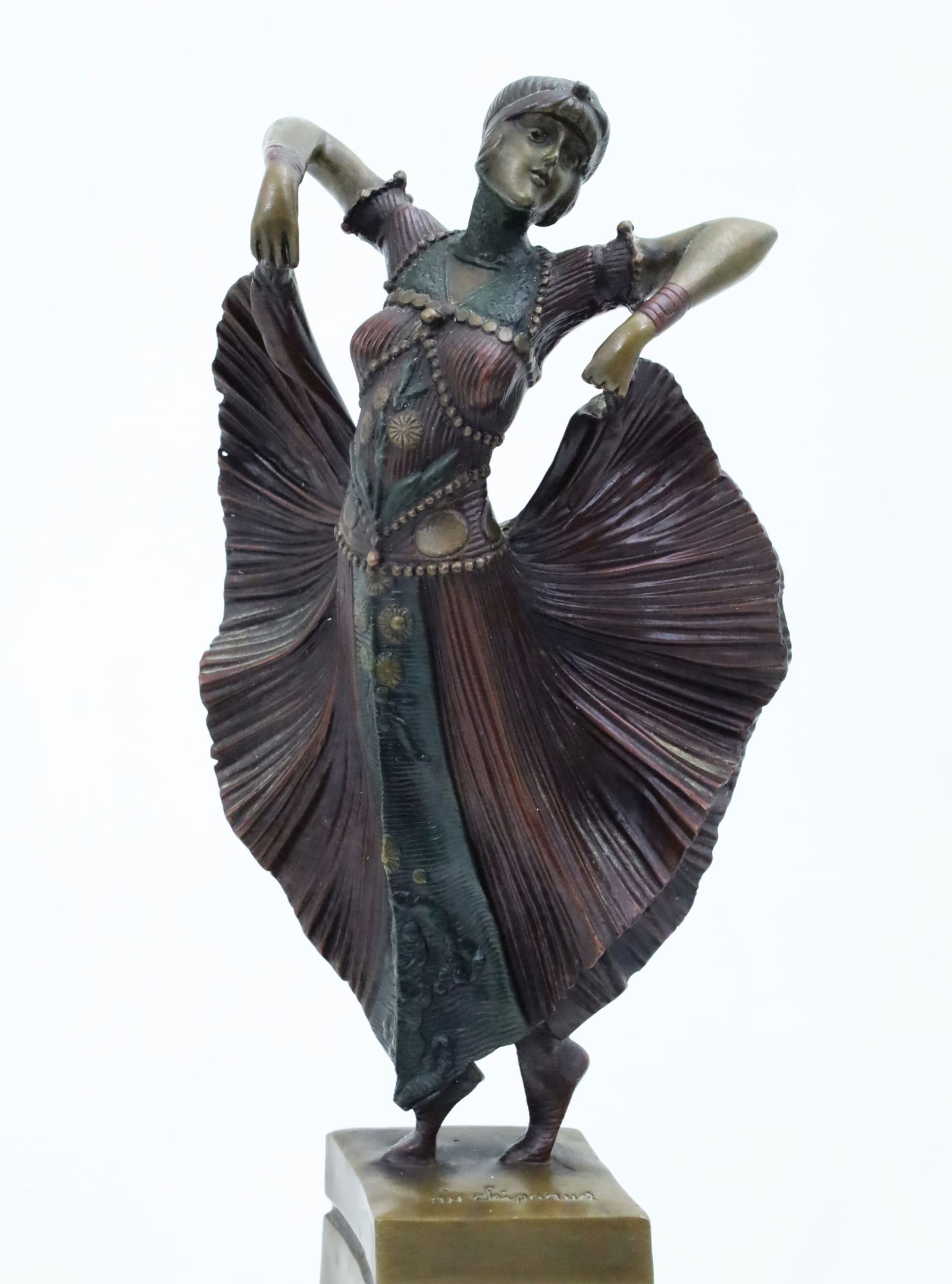 TWO BRONZE SCULPTURES, CHIPARUS AND BIZARD - 3