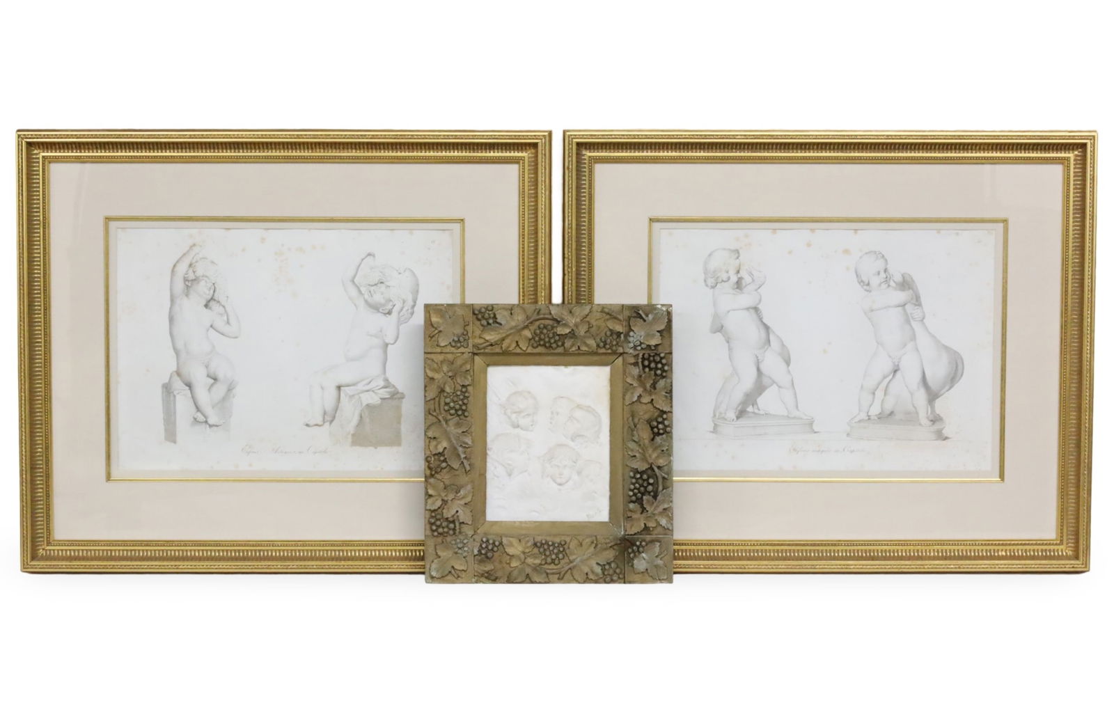 3 PC LOT OF ANTIQUE DECORATIVE ARTS (1 of 10)