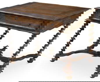 FRENCH WALNUT WRITING DESK, 19TH C. (1 of 6)