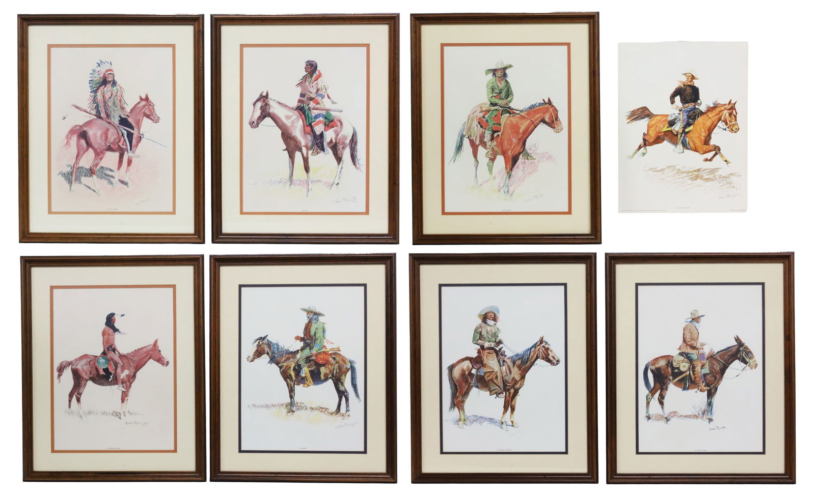 8 PC FREDERIC REMINGTON, A BUNCH OF BUCKSKINS (1 of 5)