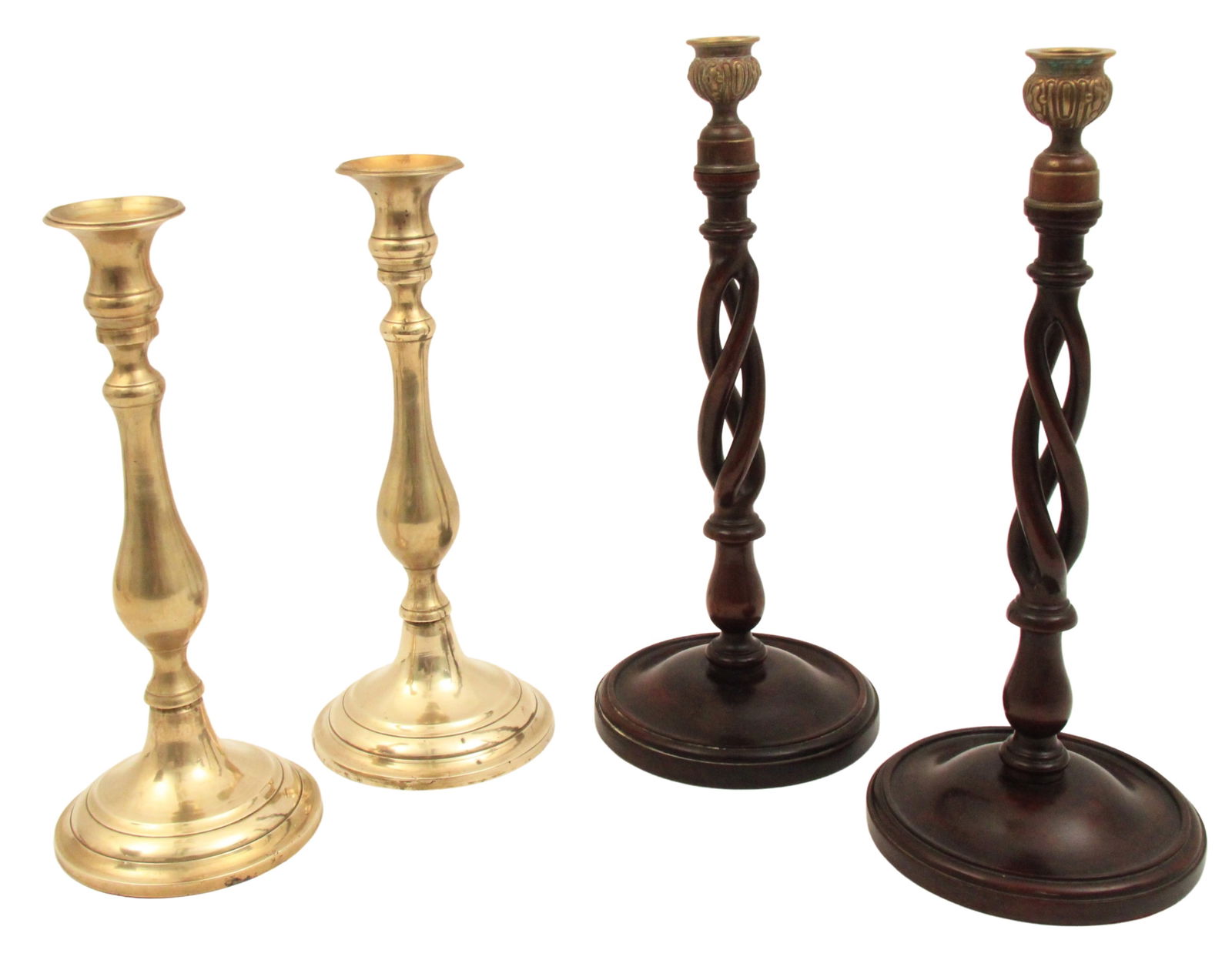 2 PRS. OF ENGLISH CANDLESTICKS (1 of 3)