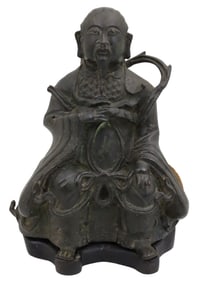 CHINESE BRONZE SCULPTURE OF ZHENWU, MING
