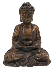 CHINESE BRONZE BUDDHA SCULPTURE, QING DYNASTY