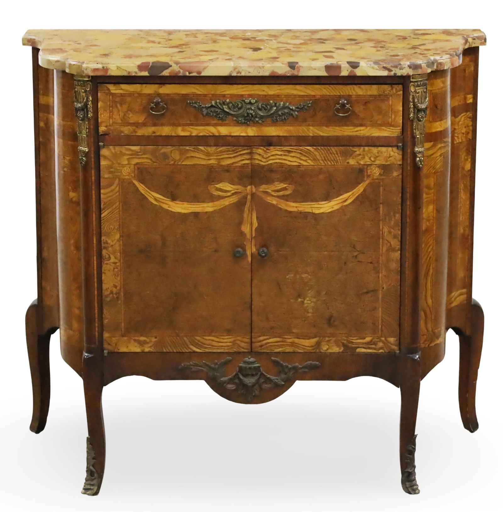 LOUIS XV STYLE INLAID BUFFET CABINET (1 of 9)