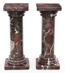 PR ROSSO LEVANTO MARBLE PEDESTALS