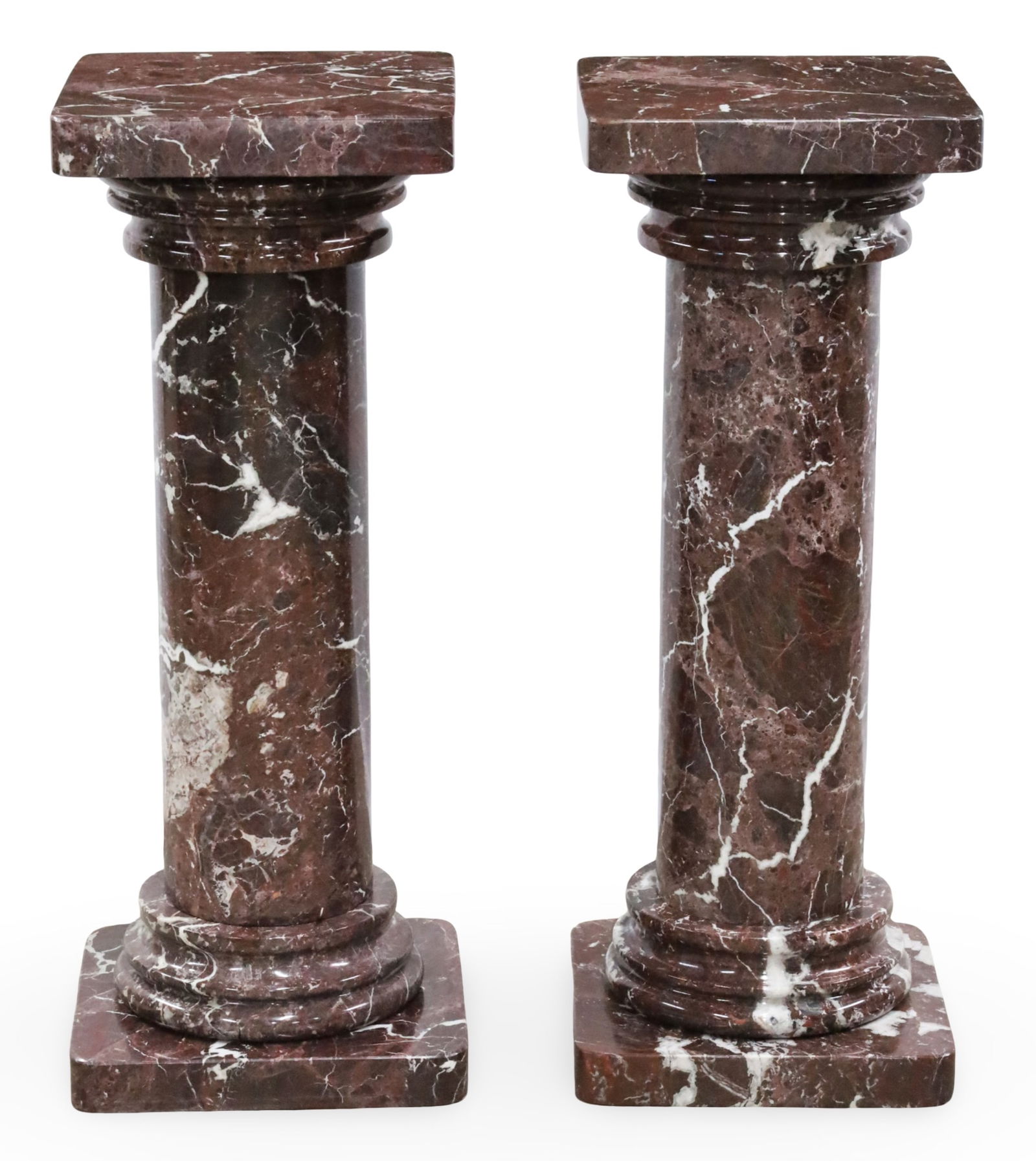 PR ROSSO LEVANTO MARBLE PEDESTALS (1 of 4)