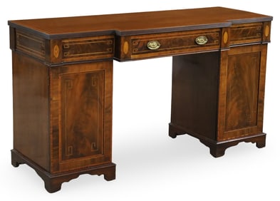 SHERATON REVIVAL INLAID MAHOGANY SIDEBOARD