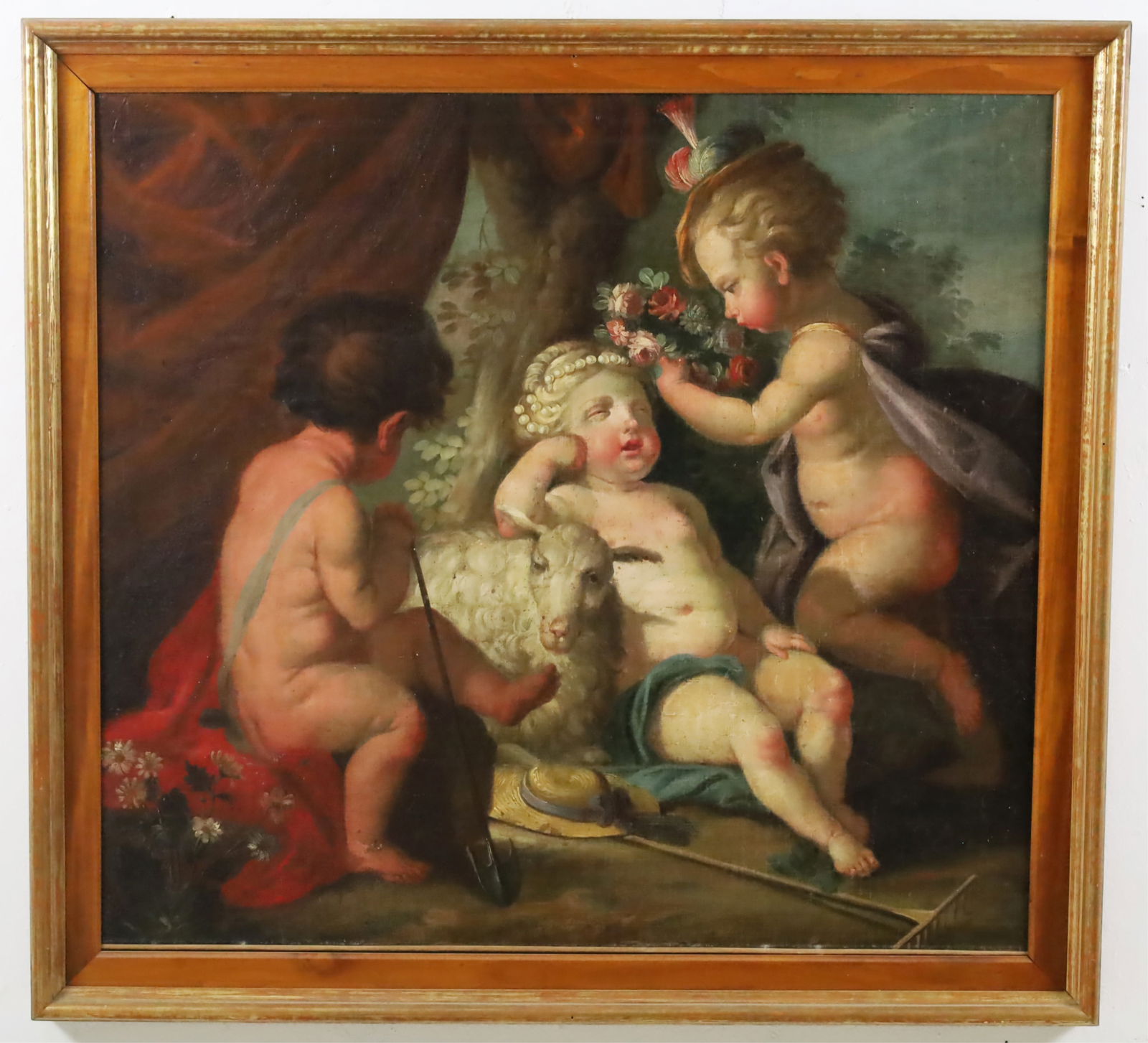 ITALIAN SCHOOL OIL ON CANVAS PAINTING, 19TH C. (1 of 4)