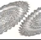 SPANISH COLONIAL SILVER CHARGER, 23 T.O.W.