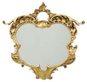 ENGLISH GILTWOOD MIRROR, 19TH C.
