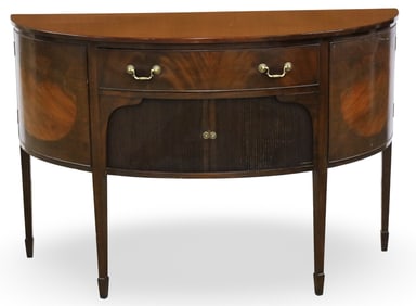 ENGLISH MAHOGANY BOWFRONT SIDEBOARD
