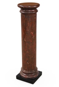 VICTORIAN FAUX MARBLE PEDESTAL