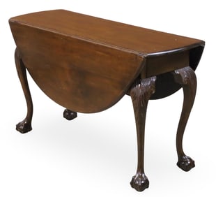 CHIPPENDALE STYLE DROP LEAF TABLE