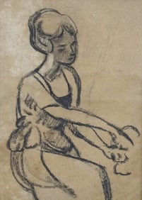 LOUIS VALTAT (FRENCH, 1869-1952) JEUNE COUTURIERE