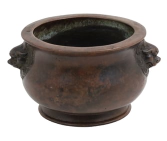 CHINESE BRONZE DRAGON CENSER