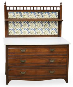 VICTORIAN MAHOGANY WASHSTAND