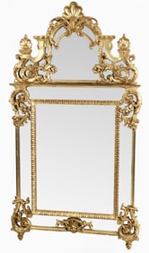 FRENCH REGENCY STYLE GOLD LEAF MIRROR