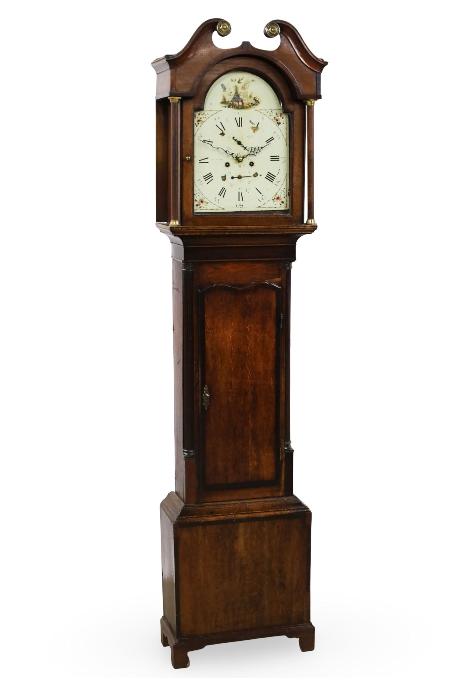 SCOTTISH OAK GRANDFATHER CLOCK (1 of 5)