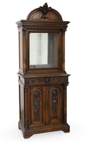 RENAISSANCE REVIVAL FRENCH WALNUT BOOKCASE