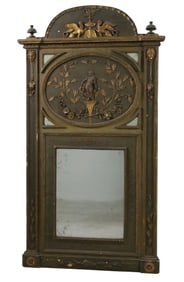 ITALIAN POLYCHROME NEOCLASSICAL MIRROR